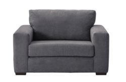 Heart of House Eton Fabric Cuddle Chair - Charcoal.
